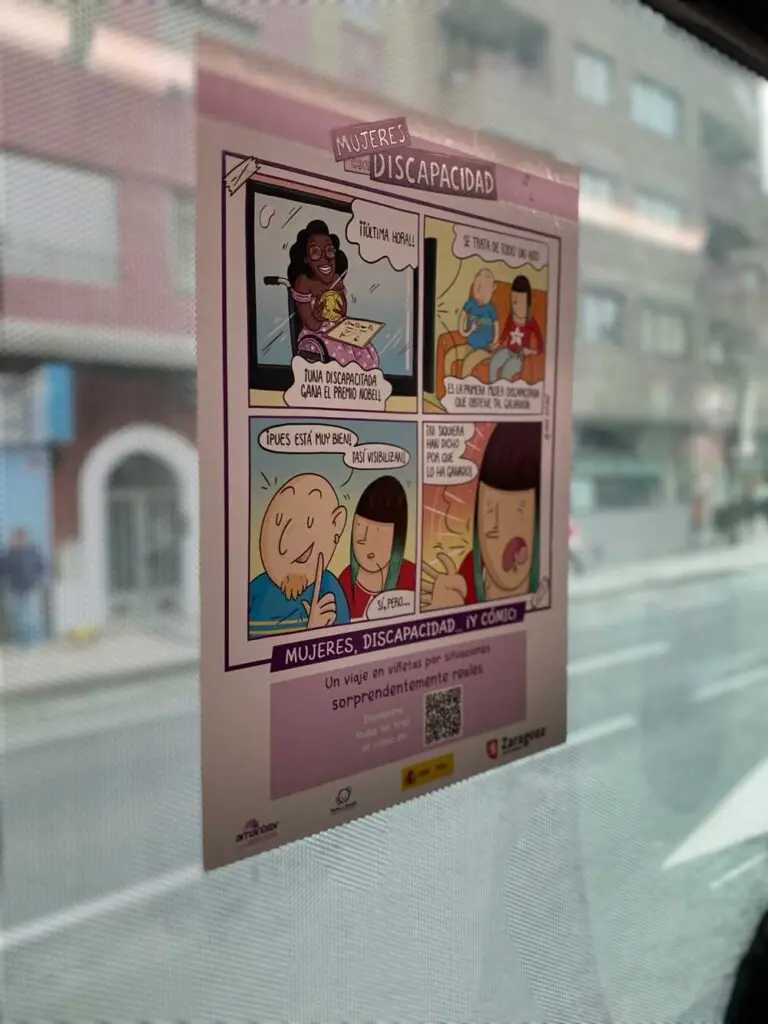 ¡Nueva expo "Mujeres con Discapacidad: ¡Más capaces que nunca!" + reto buses urbanos de Zaragoza 3 bus