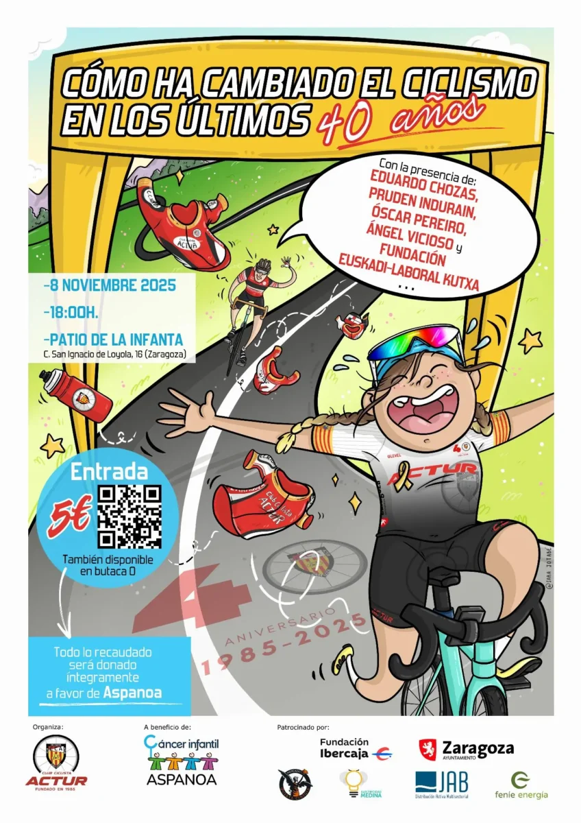 Cartel 40 aniversario club ciclista actur logo aspanoa rgb 2
