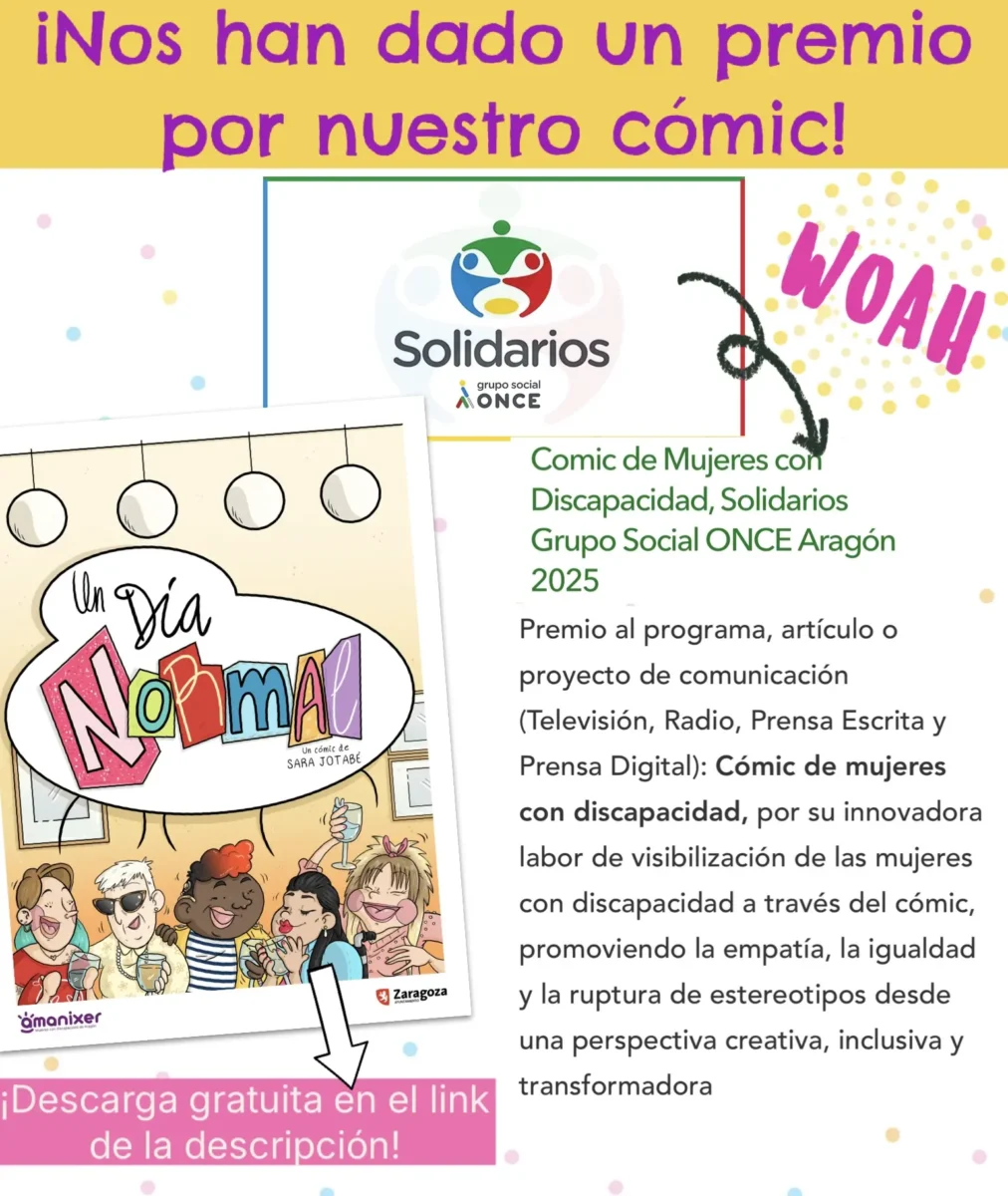 El cómic "Un Día Normal" Premio Solidario Grupo Social ONCE Aragón 2025 1 IMG 4185 1