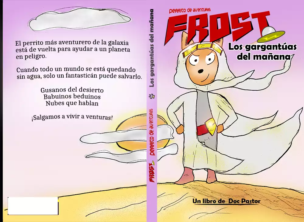 Portada y contraportada de Frost perrito de aventuras 1