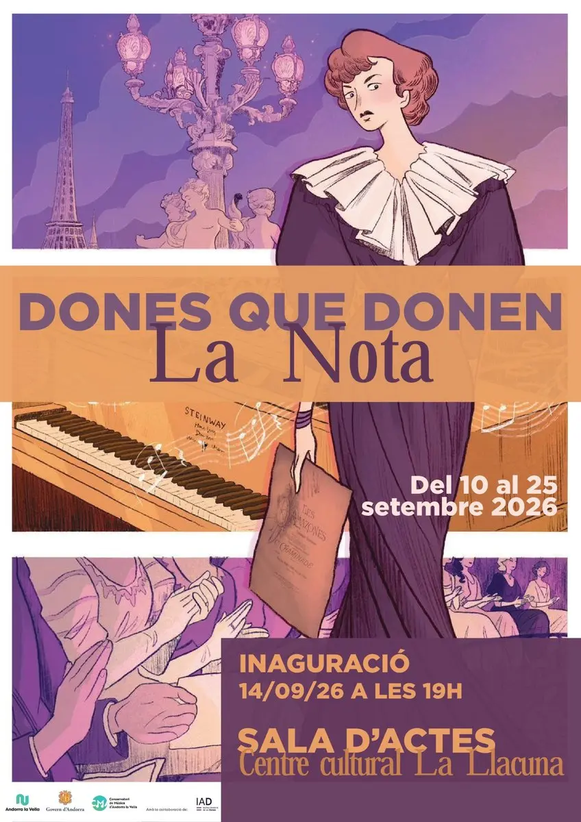 Exposición «Dones que donan la nota» 2 CARTEL expo andorra libro compositoras